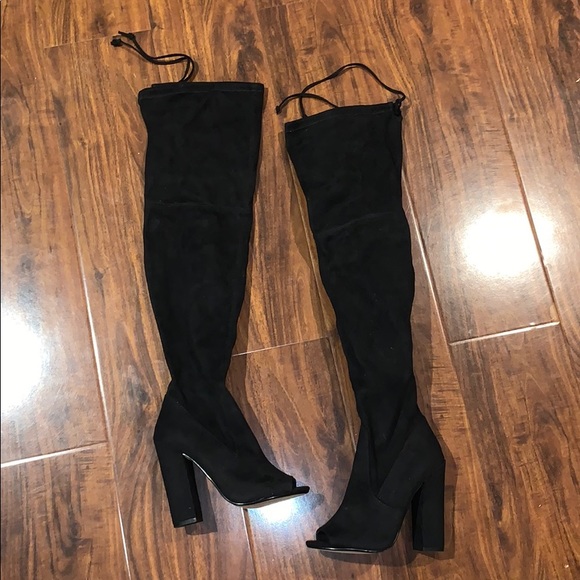 Steve Madden Shoes - Steve Madden Elliana Size 7 Peep Toe Thigh High